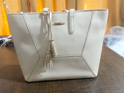 Classic White Everyday Tote Bag
