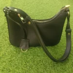 Classic Black Crescent Shoulder Bag - Image 5