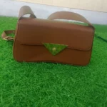 Elegant Brown Flap Shoulder Bag - Image 2