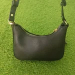 Classic Black Crescent Shoulder Bag