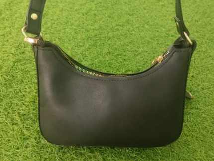 Classic Black Crescent Shoulder Bag