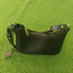 Classic Black Crescent Shoulder Bag - Image 7